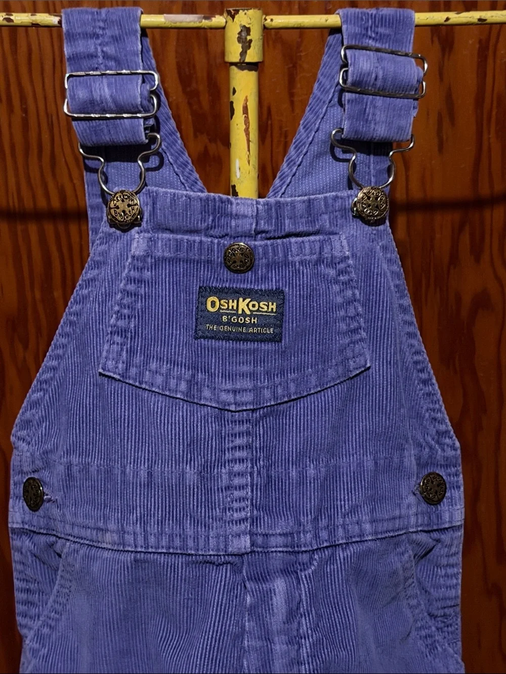 Vintage Oshkosh B’Gosh Purple Corduroy Overalls 3T